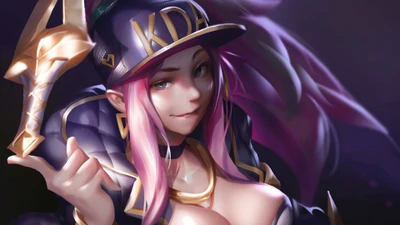 K/DA Akali: Campeã Feroz de League of Legends