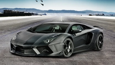 Lamborghini Aventador S afinado pela Mansory apresentado no Salão do Automóvel de Genebra