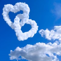 nuage, cœur, amour