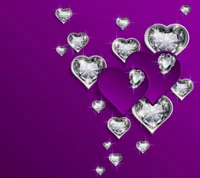 diamond hearts, corações