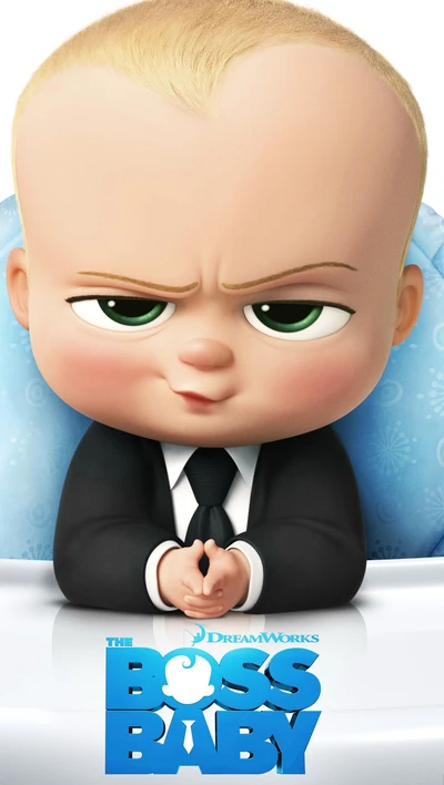 The Boss Baby: A Confident Infant in a Suit with a Determined Expression