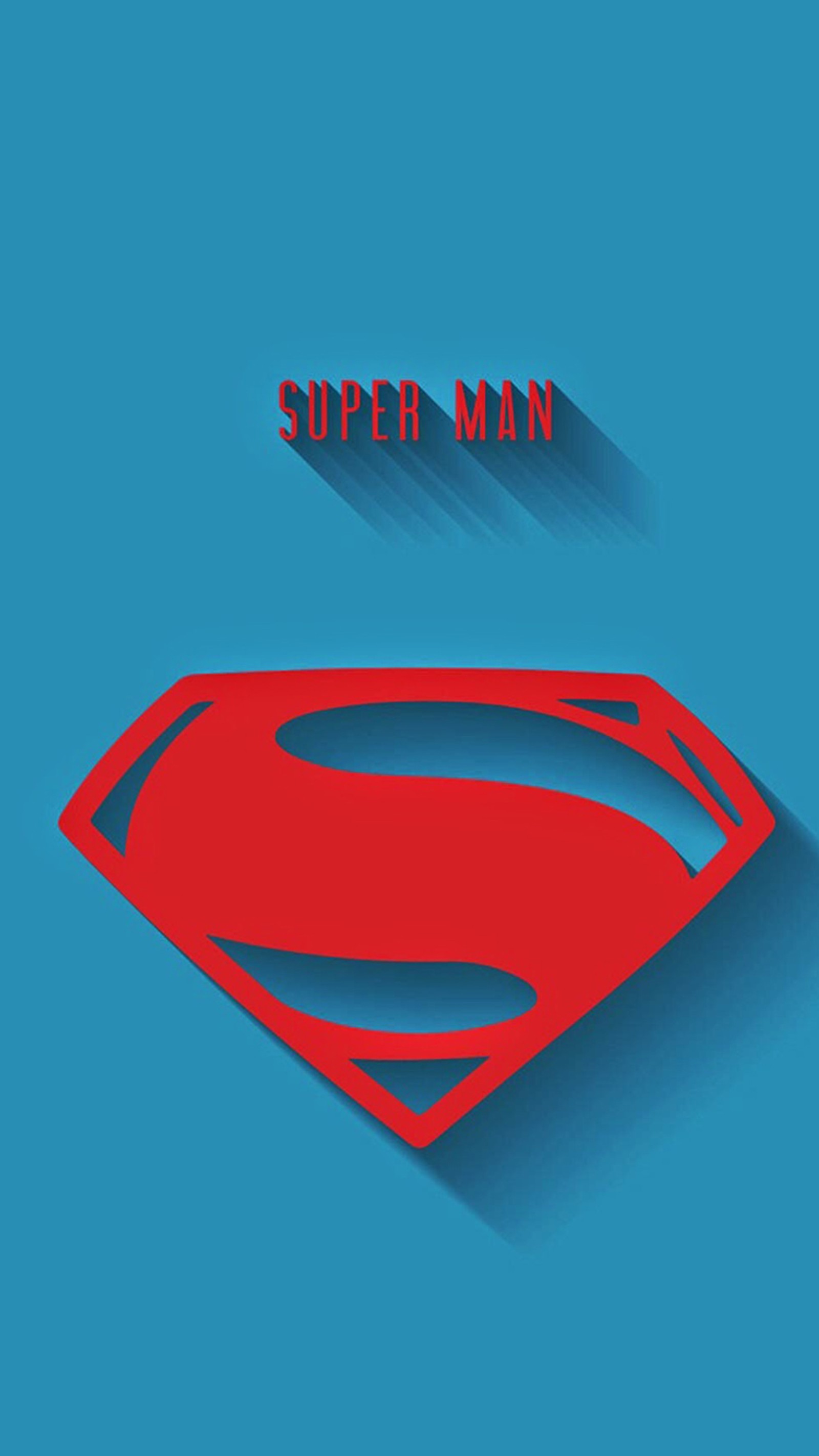 Superman-logo auf blauem hintergrund (rächer, marvel, superheld, superman)