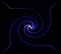 Seamless Abstract Flare Twirl in Deep Blue