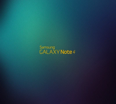 Logo de Samsung Galaxy Note 4 sobre un fondo degradado