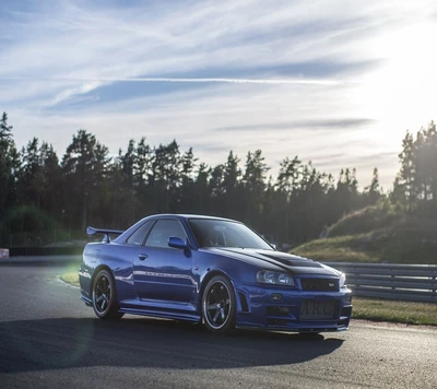 voiture, skyline r34