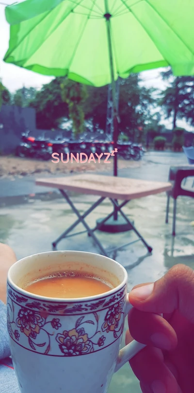 chai, portrat, rain, saying, scene