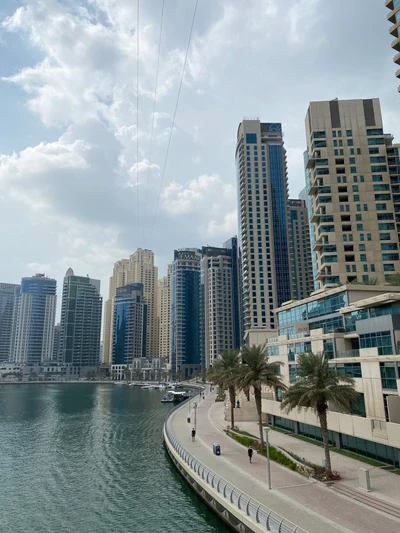 dubai, dubai marina, tower block, daytime, condominium