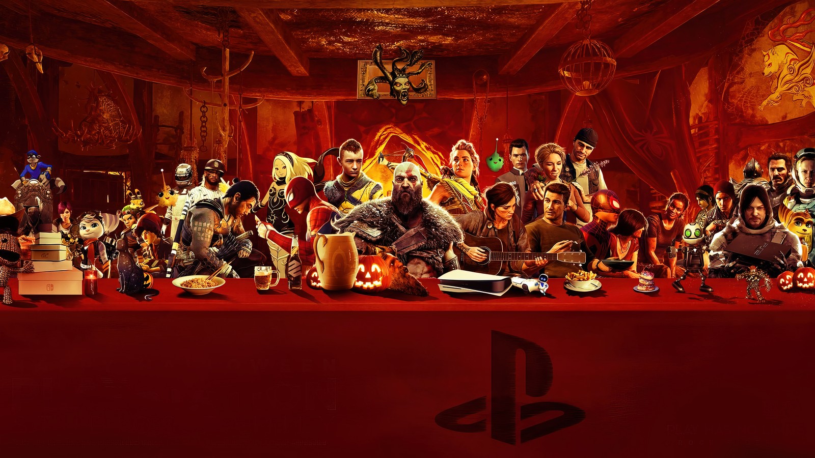 Téléchargez le fond d'écran playstation, jeu vidéo, last supper