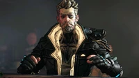 Zane aus Borderlands 3 in einem dynamischen Porträt, das seinen rauen Look und seine markante Kleidung zeigt.