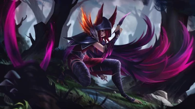 xayah, league of legends, lol, jeu vidéo