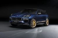 2023 Porsche Cayenne Turbo GT: SUV de lujo en impresionante acabado azul oscuro