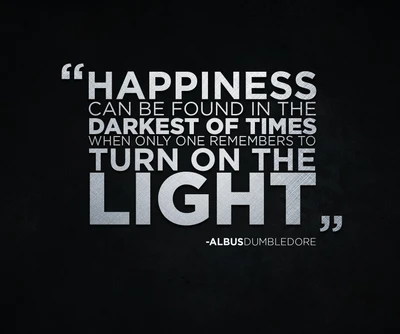 Happiness in Darkness: A Reminder to Turn on the Light