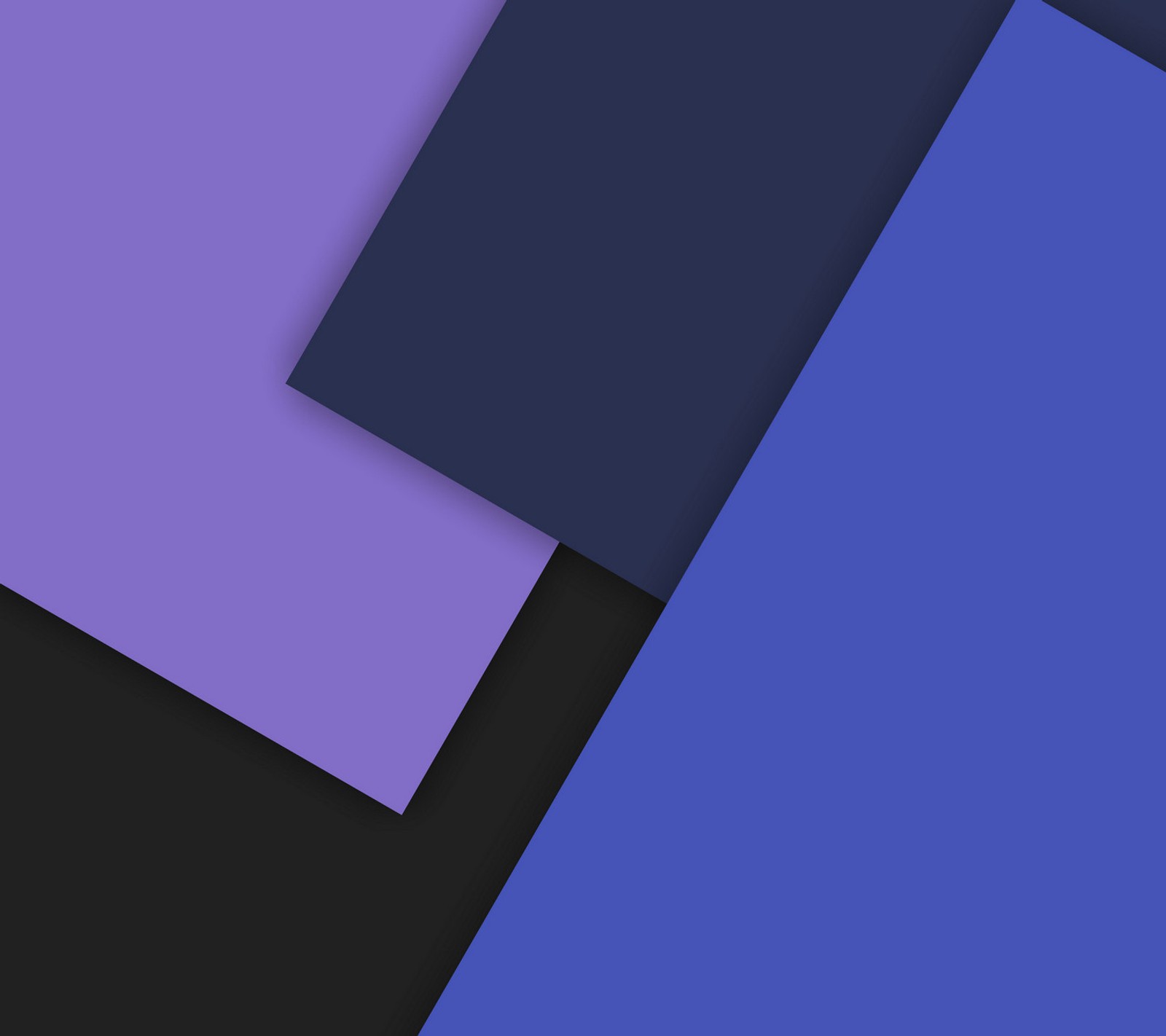 Un gros plan d'un carré violet et bleu sur un fond noir (android, noir, bleu, design, sucette)