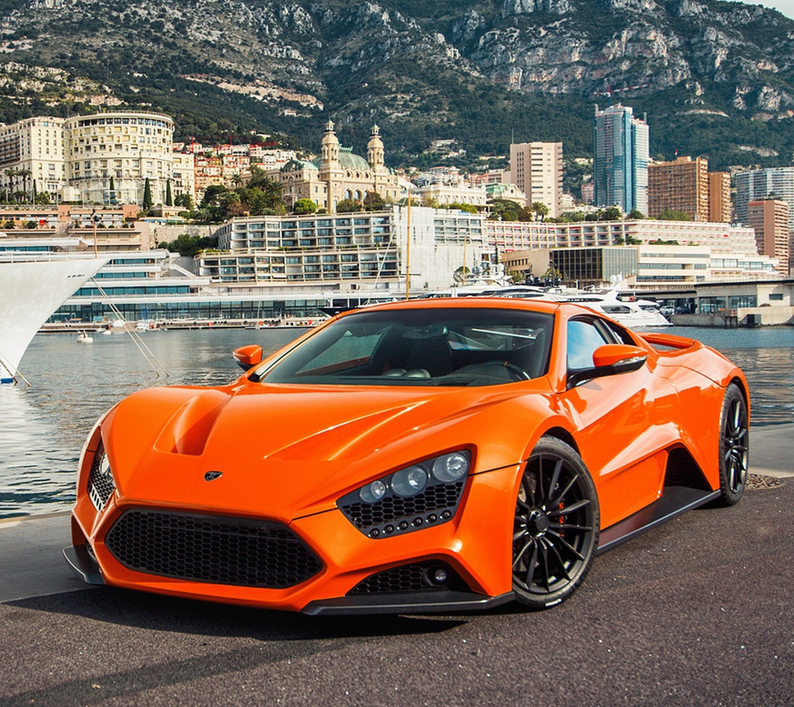 orange, supercar, zenvo Download Wallpaper