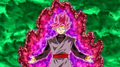 Super Saiyan Rose Goku with Dragon Ball Energy Aura