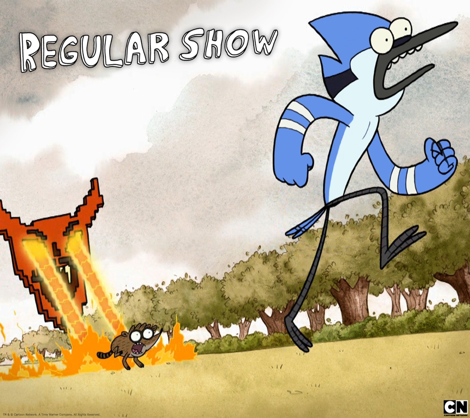 Téléchargez le fond d'écran mordecai, regular show, rigby