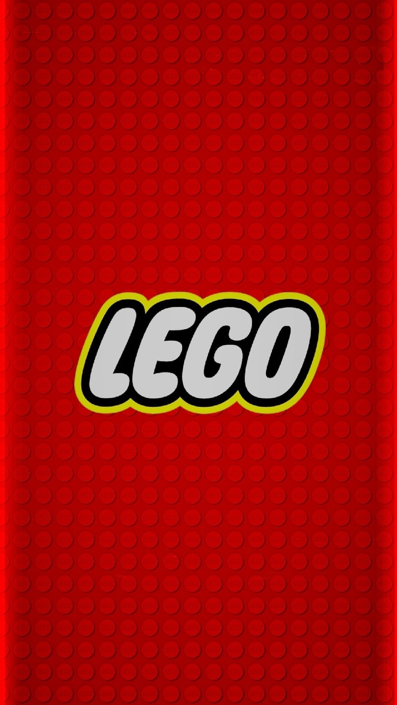 Крупный план красного обоев lego с логотипом lego (край, lego)