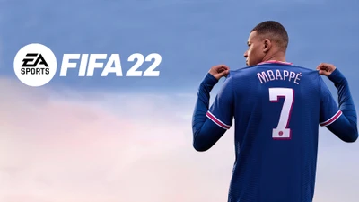 Kylian Mbappé présentant son maillot dans FIFA 22