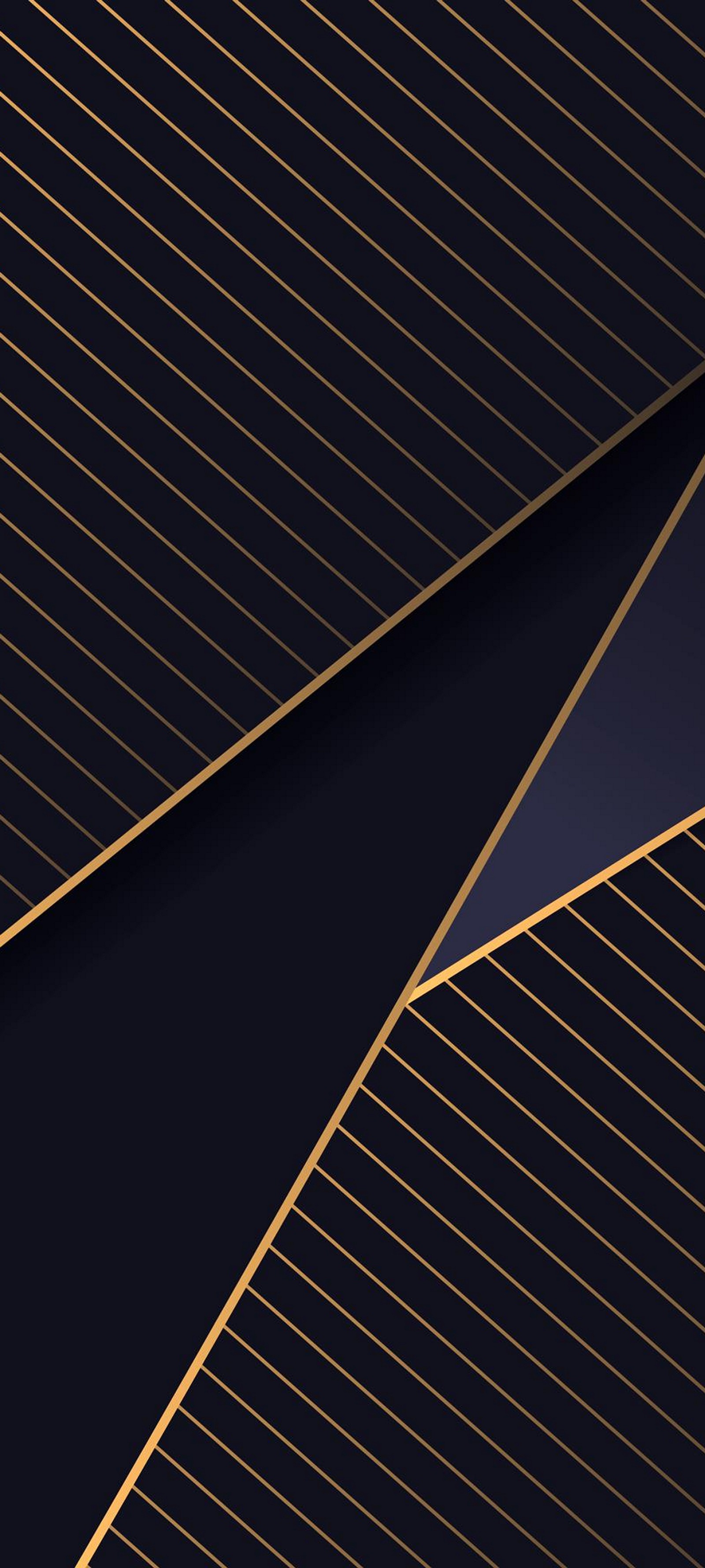 A close up of a black and gold background with a diagonal design (rectangle, wood, slope, line, floor)