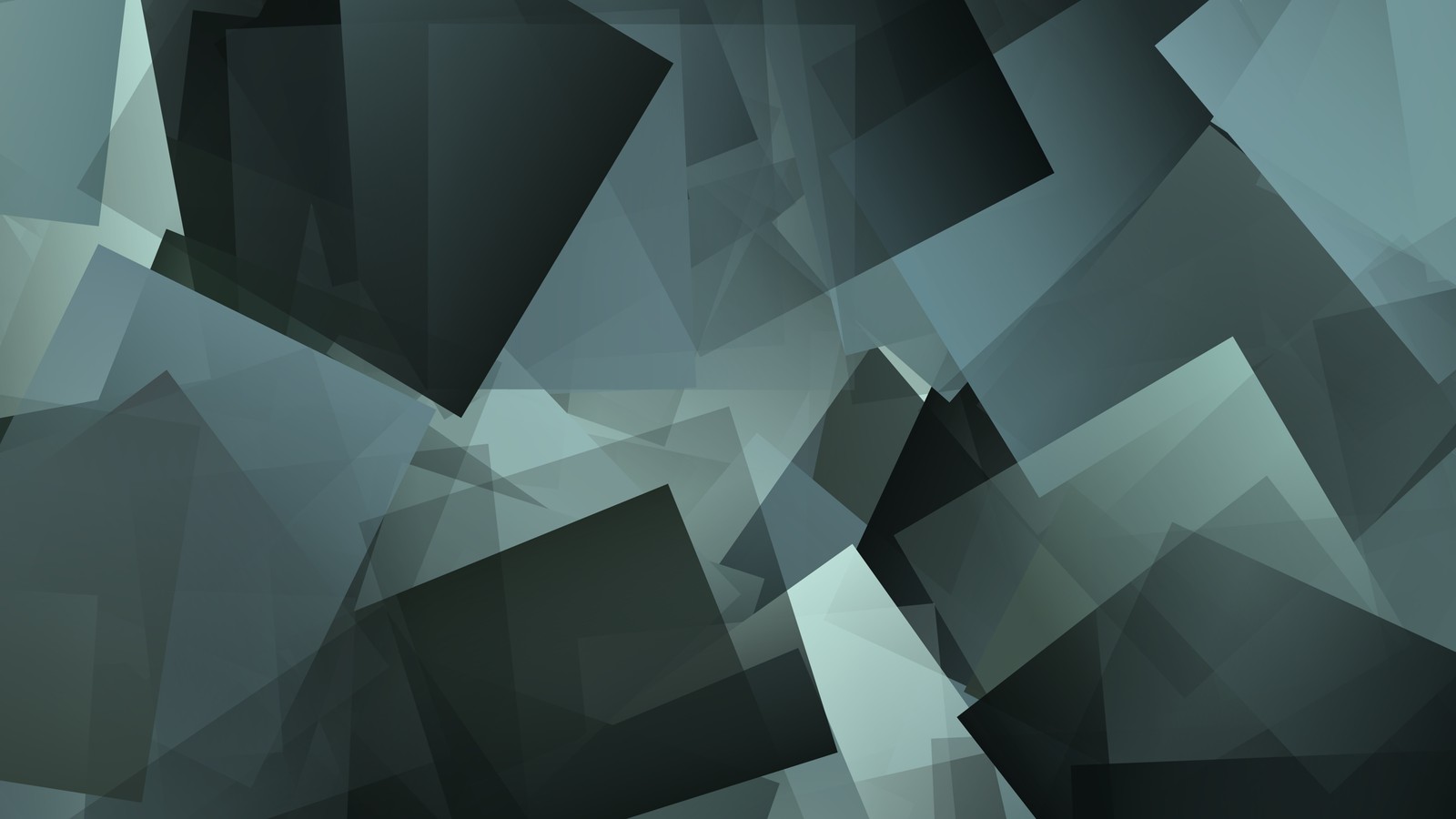 Abstract polygonal background with a lot of different shapes (cube, blue, architecture, line, design)