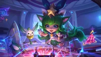 Star Guardian Lulu in a Vibrant Cosmic Setting