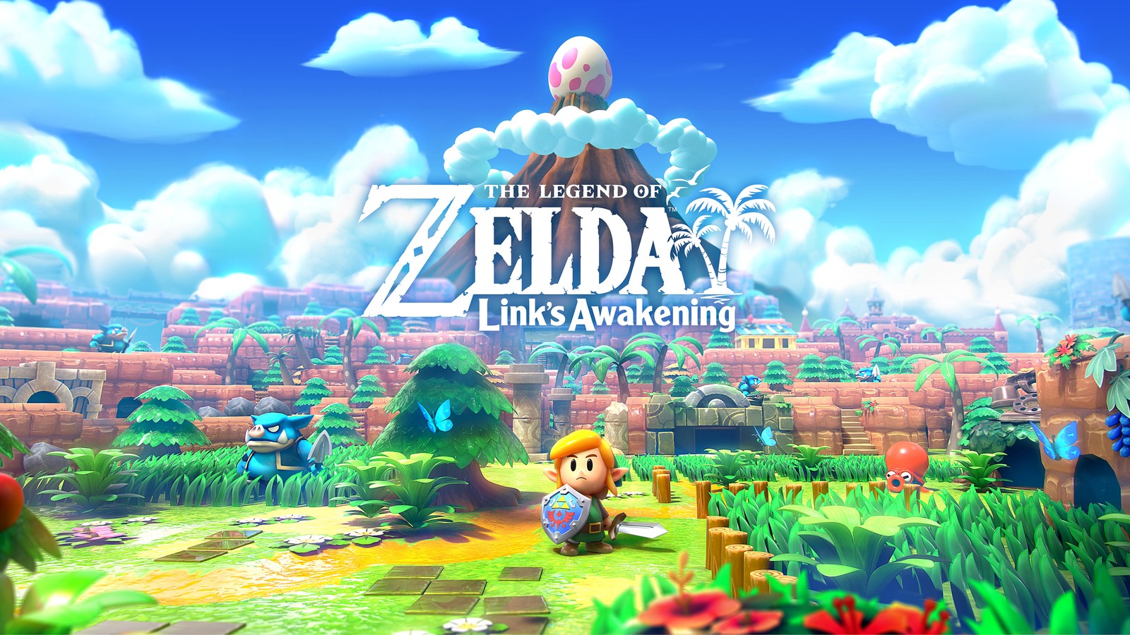 Lade legends of zelda links awakening, videospiel Hintergrund herunter