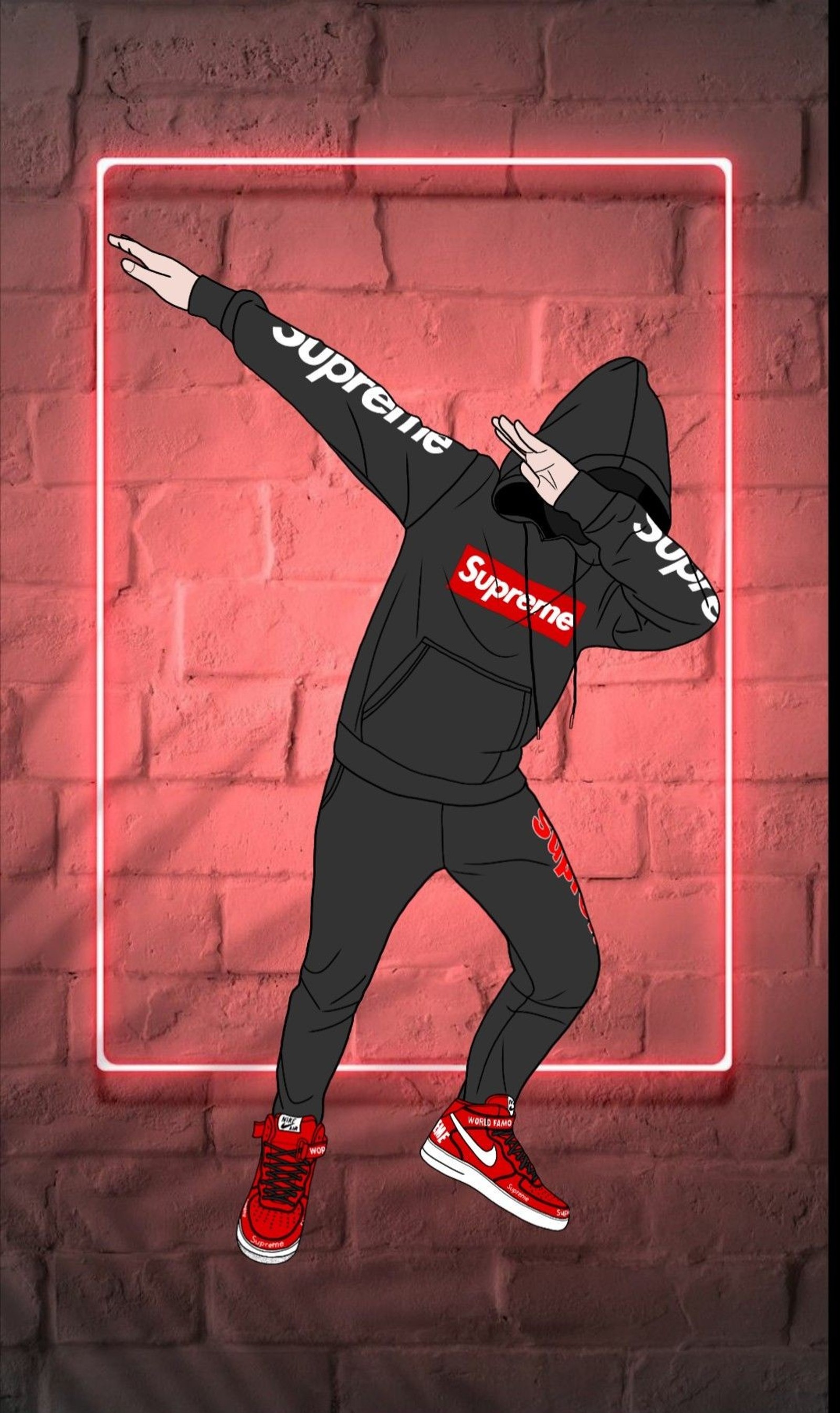 Скачать эпический обои, stylish supreme wallpaper, supreme dab бесплатно