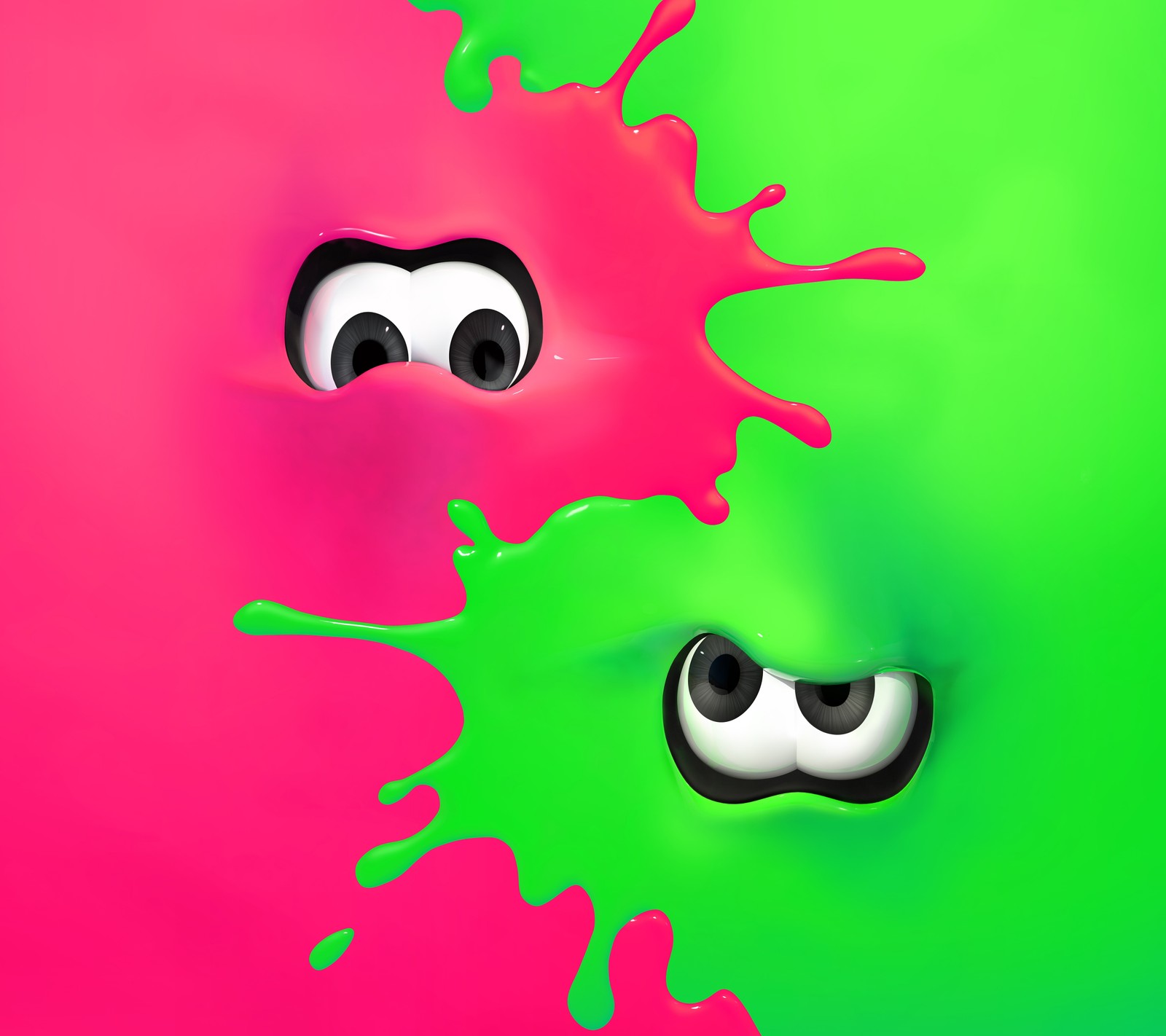 game, green, pink, splatoon wallpaper