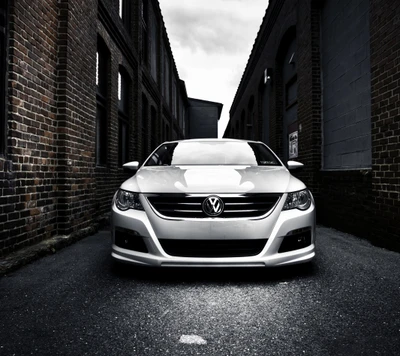 Sleek Volkswagen Passat CC in Urban Alleyway