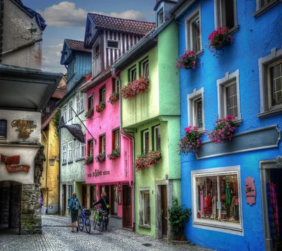 coloré, maisons