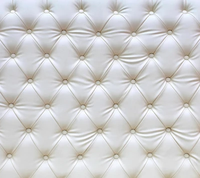 White Leather Texture with Quilted Design