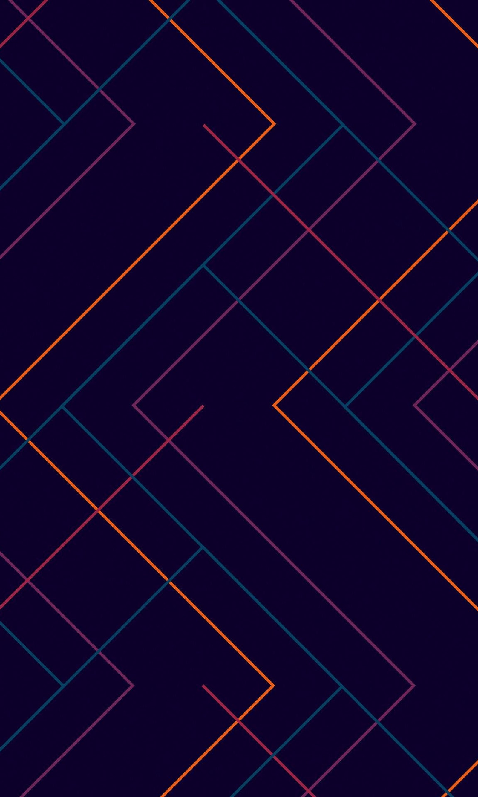 abstract, blue, colorful, lines, orange wallpaper