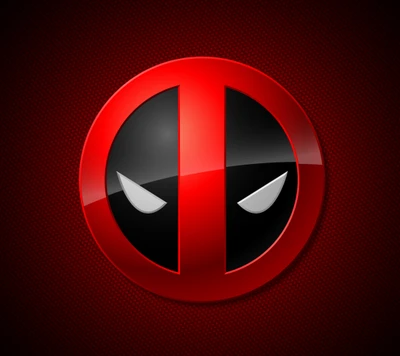 Deadpool Logo on a Red Background