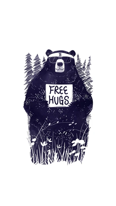 Free Hugs from a Friendly Bear