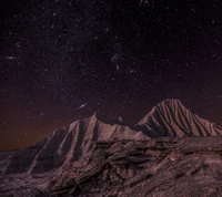 Sternen Nacht über der Belgrader Landschaft