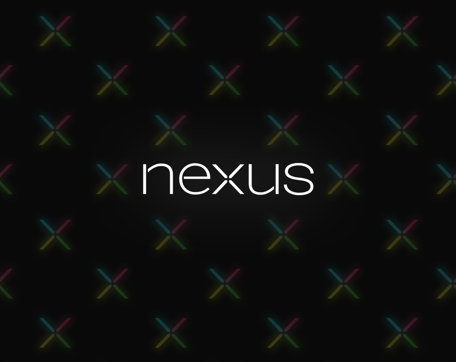 A black background with a neon text that reads nexus (awesome, wallpaper)