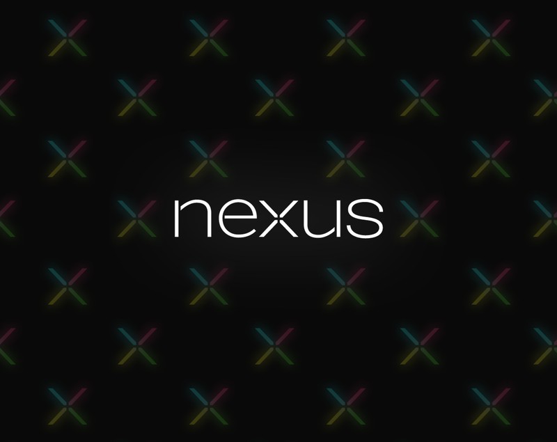 Черный фон с неоновым текстом "nexus" (потрясающе, обои)