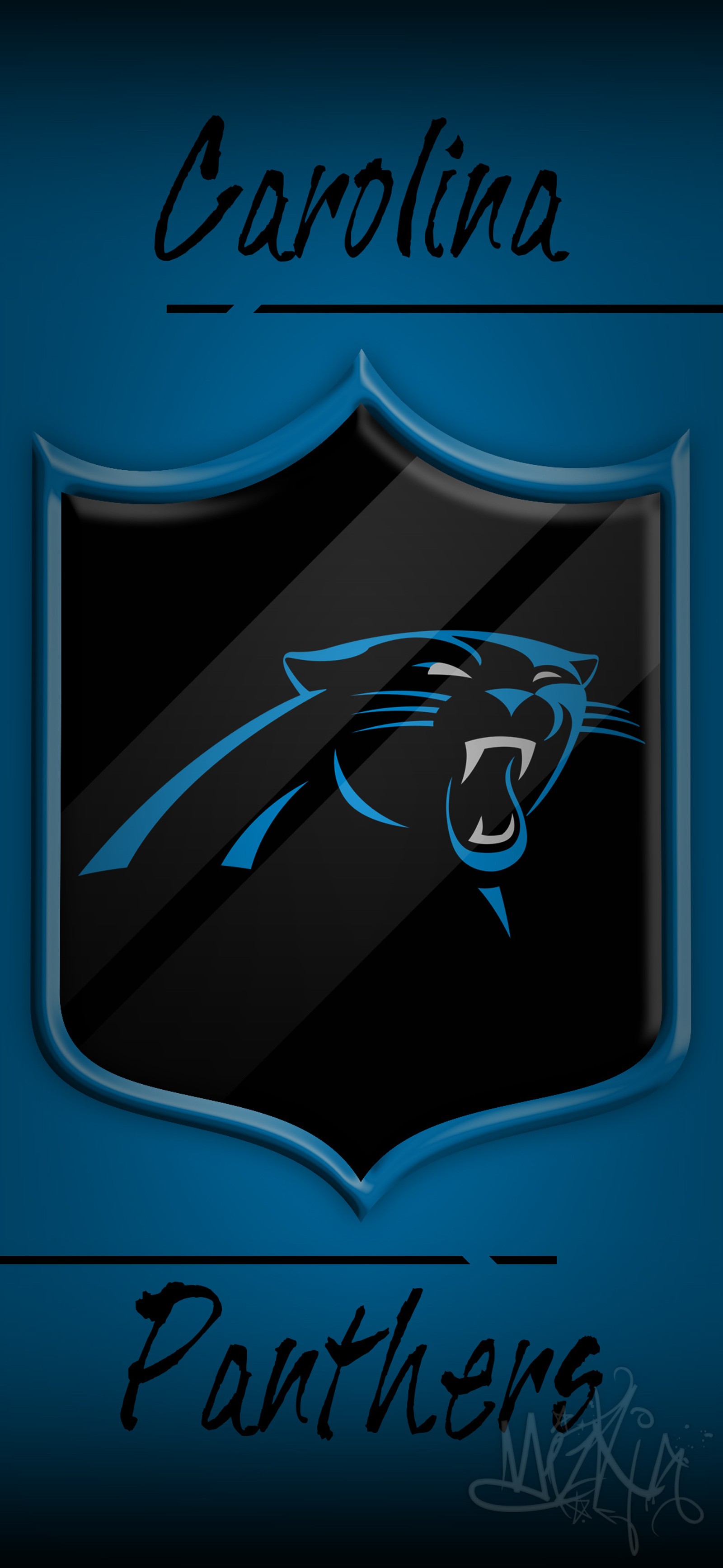 Lade schwarz, blau, cam newton, karolina, keep pounding Hintergrund herunter