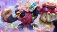 Malphite's Garden Party: Mythic Chroma Splash Art from League of Legends