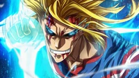 La transformation féroce d'All Might dans My Hero Academia