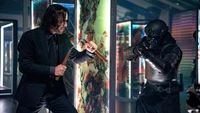 John Wick se enfrenta con nunchakus en el enfrentamiento del capítulo 4