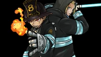 fire force, anime, enen no shouboutai, shinra kusakabe, arthur boyle