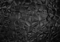 Motif polygonal noir abstrait avec des triangles symétriques