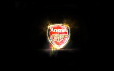 Logo illuminé d'Arsenal dans le thème de la Premier League