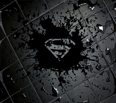 noir, couleurs, logo, superman