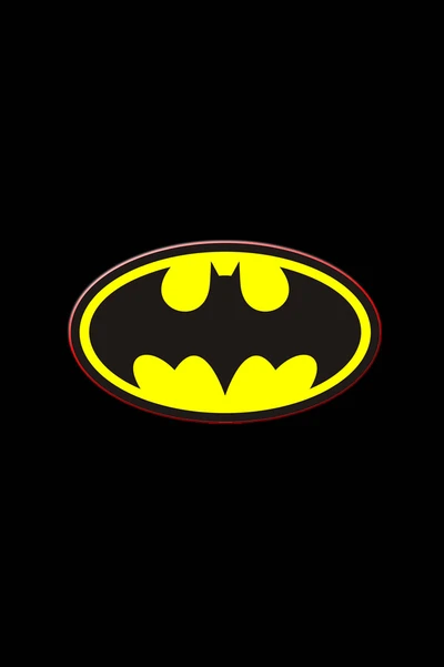 Batman Logo on Black Background