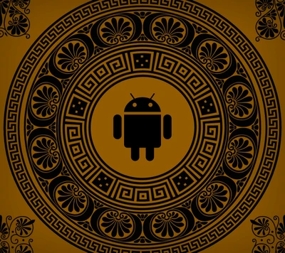 Android-Motiv inspiriert von griechischen Mustern