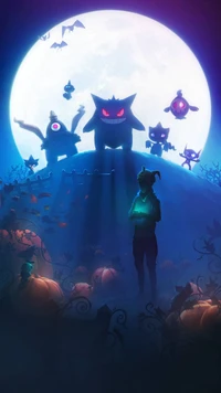 pokemon, ghost, scary, anime wallpaper