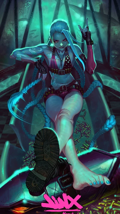 jinx, légendes, ligue, de, lol