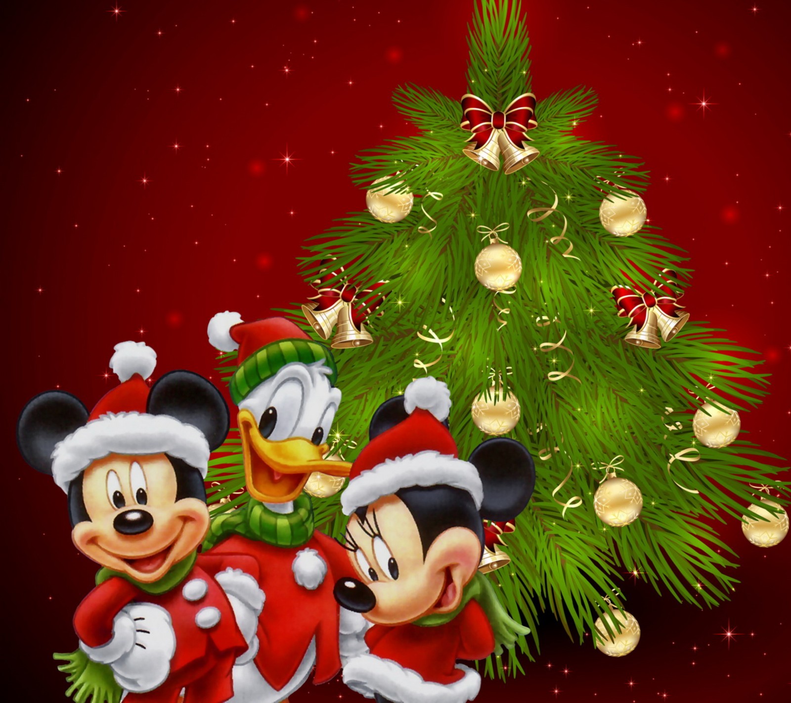 cartoon, christmas, merry, mickey, minnie wallpaper